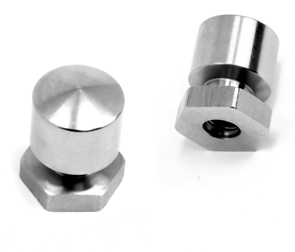  [AUSTRALIA] - LFPartS 2 PCS Mustang Super Solo Seat Vintage Stainless Steel Nuts 78032