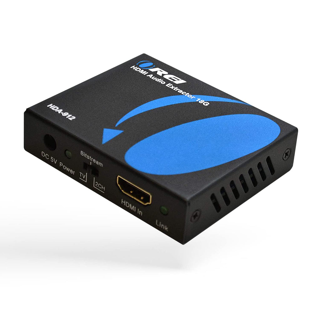  [AUSTRALIA] - 4K Audio Extractor HDMI by OREI, UltraHD 4K @ 60Hz 18G HDMI 2.0 Audio Converter SPDIF + 3.5mm Output HDCP 2.2 - Dolby Digital/DTS Passthrough CEC, HDR, Dolby Vision, HDR10 Support (HDA-912)