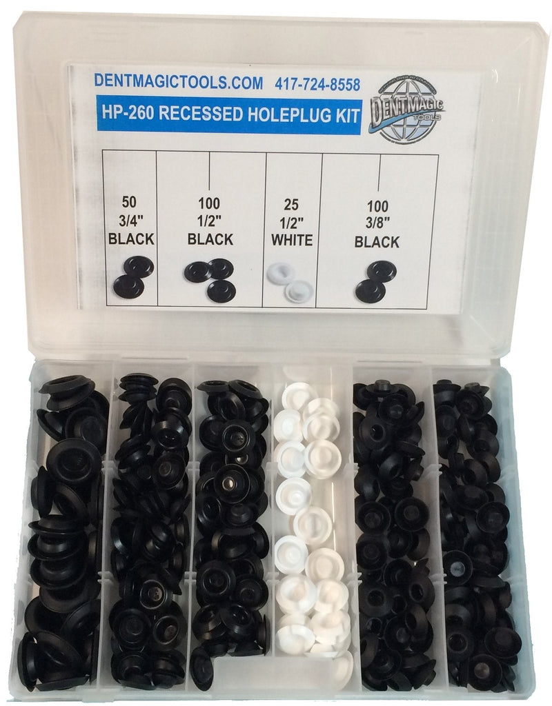  [AUSTRALIA] - HP-260 Recessed Hole plug Kit 250 Pieces Fits 3/8" - 3/4" Diameter Holes Paintless Dent Repair PDR