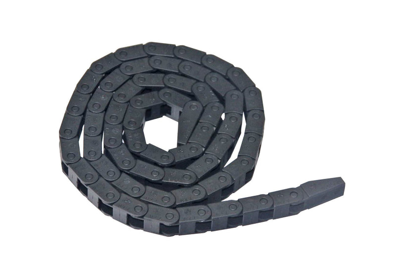 1m Black Plastic Drag Chain Cable Carrier for CNC Router Mill (7mm x 7mm) 7mm x 7mm - LeoForward Australia