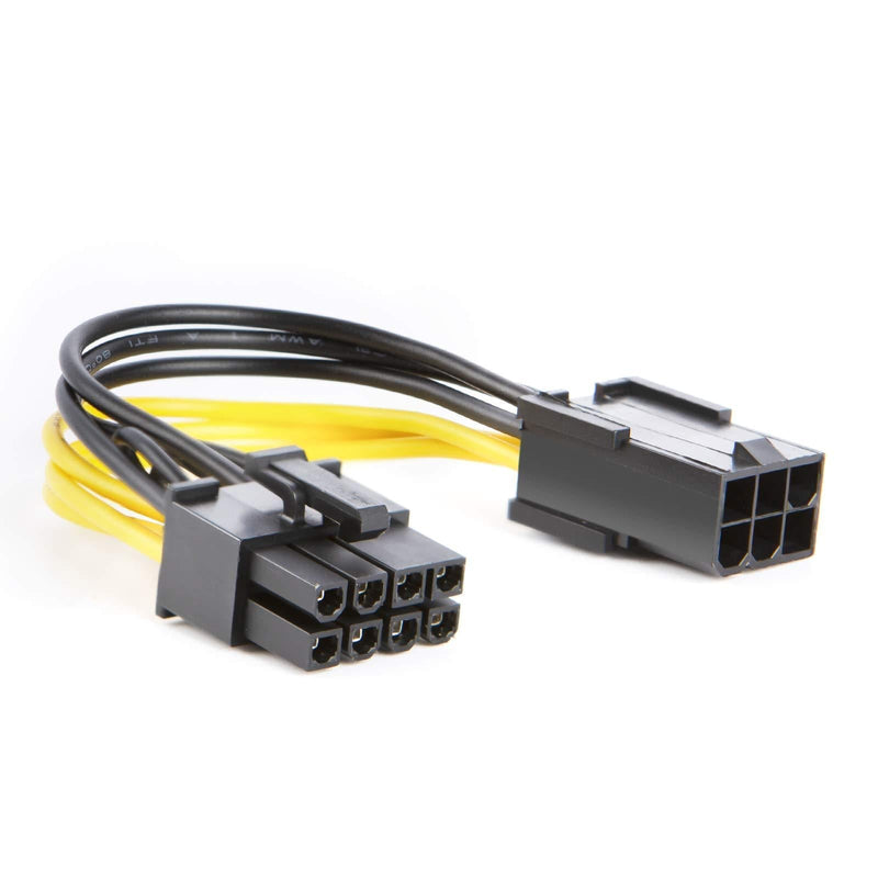 6 Pin to 8 Pin Pcie Adapter Cable, CableCreation 2-Pack 6-pin to 8-pin PCIe Express Power Adapter Cable, 4 Inches / 10CM - LeoForward Australia