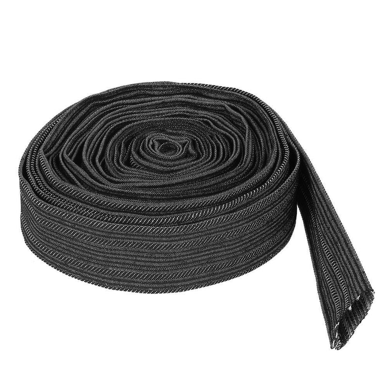  [AUSTRALIA] - 25FT 7.5M Nylon Protective Cable Cover, Hydraulic Hose Protector Sleeve TIG Cable Cover, Nylon Cable Management Sleeve for Welding Torch Hydraulic Hose