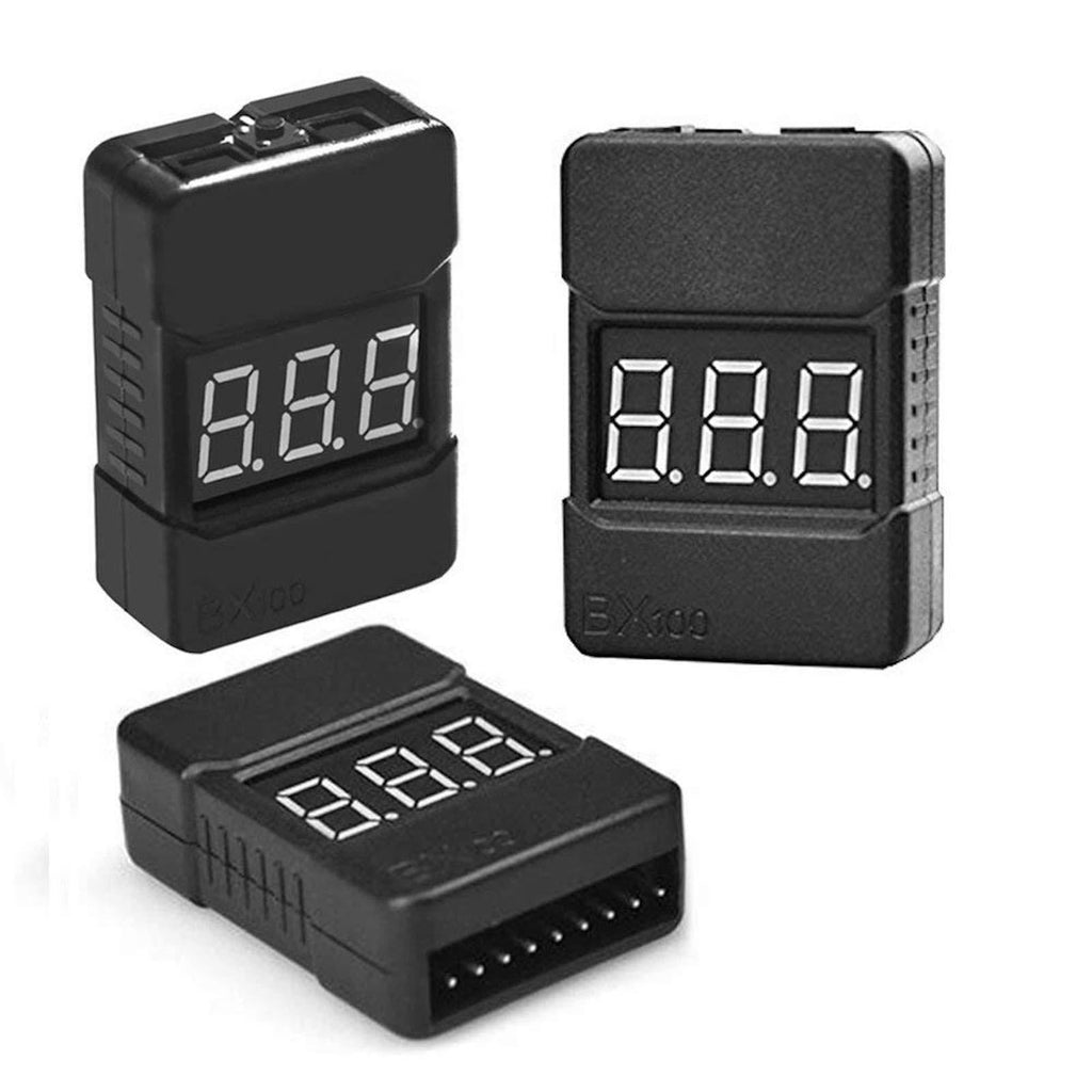 LiPo Battery Checker - RC 1-8S Battery Tester Monitor - Low Voltage Buzzer Alarm - with LED Indicator - for Lipo Life LiMn Li-ion Battery (3 Pack) - LeoForward Australia