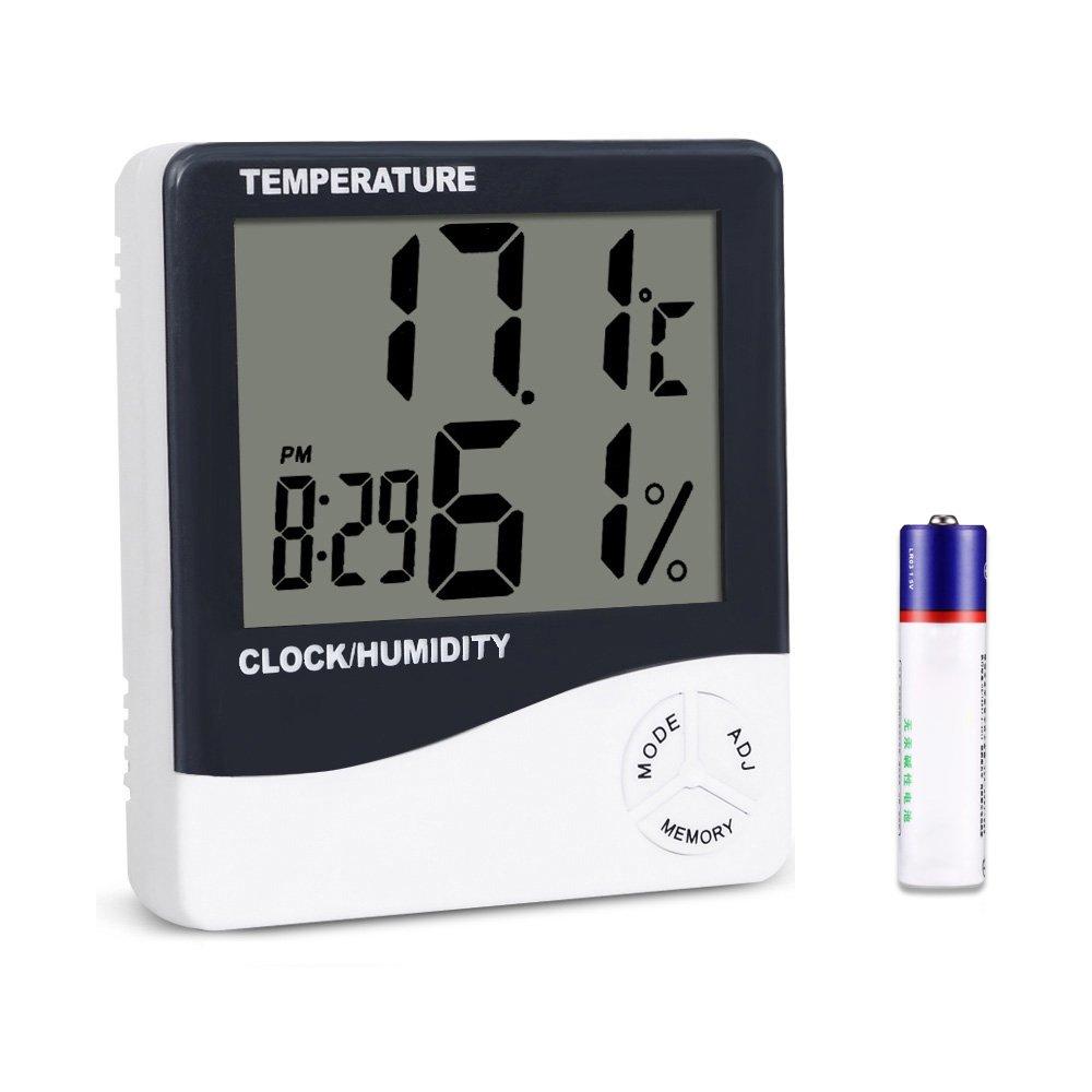  [AUSTRALIA] - Mengshen Digital Hygrometer Thermometer, Indoor Temperature Gauge Meter for Home Office Greenhouse Basement Car Babyroom, TH02