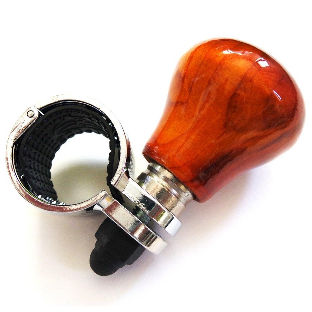  [AUSTRALIA] - [Handicrafts using wood] Can be mounted on all models Luxury design Vehicle handle Spinner Power handle Spinner handle Car steering wheel Car accessories Spinner Knob steering knob for car Bright