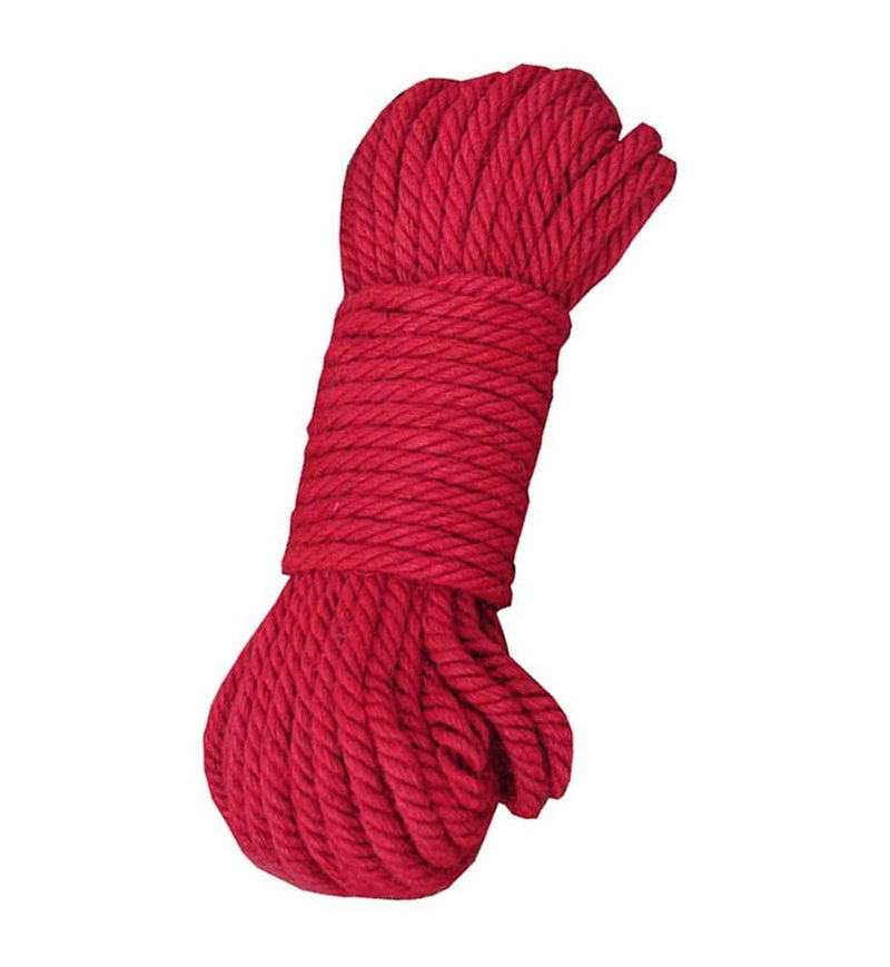  [AUSTRALIA] - Red Jute Twine - 49ft - 4mm Diameter - Eco-Friendly Natural Jute String Rope