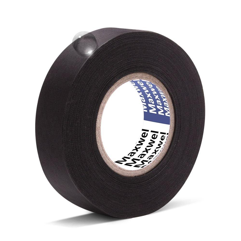  [AUSTRALIA] - Automotive Wiring Harness Cloth Tape - Maxwel VERSAF51217 Chemical Fiber Cloth High Temp Wire Harness Wrapping Tape for Auto Electrical Wrap, Protection, Insulation 19MM × 25M Pack of 1 Piece