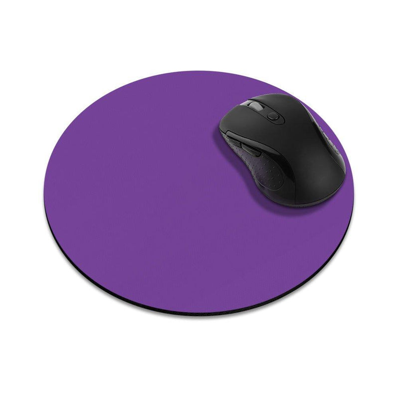 Non-Slip Round Mousepad, FINCIBO Solid Orchid Purple Mouse Pad for Home, Office and Gaming Desk - LeoForward Australia