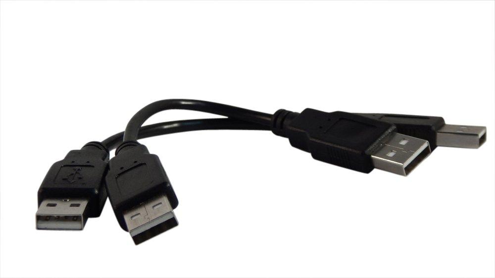 Two Pack of Your Cable Store 6 Inch Black USB 2.0 High Speed Male A to Male A Cables - LeoForward Australia