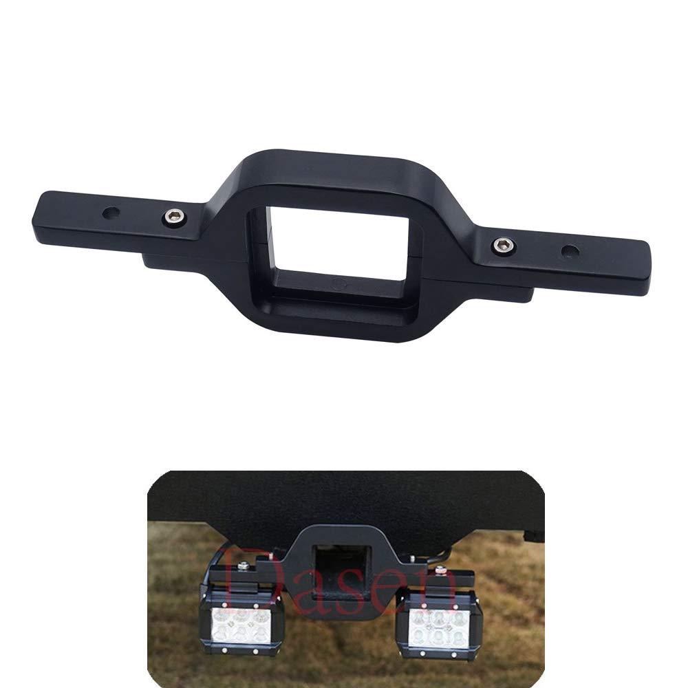  [AUSTRALIA] - Dasen Universal Tow Hitch Receiver Light Bar Mount Bracket Compatible with Dual LED Cube/Work Lights Pod Backup Rear Reverse Truck Trailer SUV Off-Road Brackets