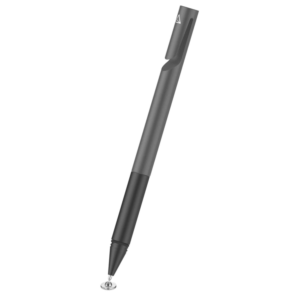 Adonit Mini 4 (Dark Grey) Universal Stylus Disc Capacitive Pen, Pocket-Sized Touch Screen Pens, Laser Cut Clip. Compatible with Apple/iPhone/iPad/Mini/Air/Android/Galaxy/ All Touch Screens & Tablets. Dark Grey - LeoForward Australia