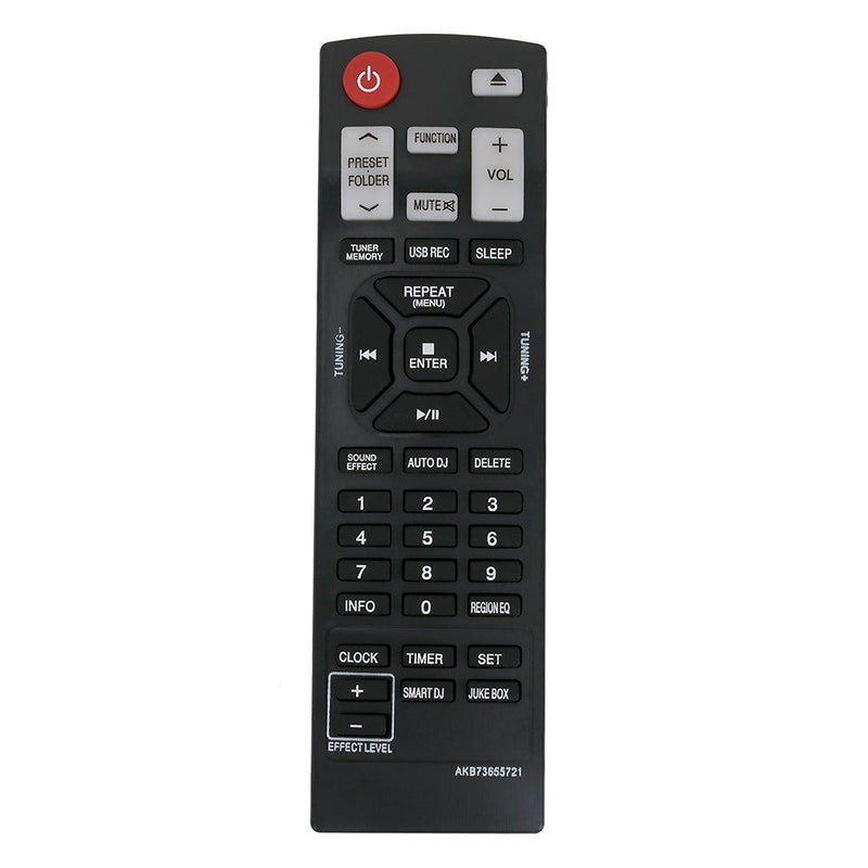 AKB73655721 Replacement Remote Control Applicable for LG Mini Hi-fi System CM8330 CM8430 CM8530 CM8430W CMS8530F CM8530S CMS8530W - LeoForward Australia