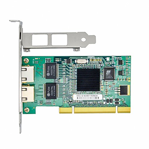  [AUSTRALIA] - Jeirdus with Intel Chipset 82546 Dual Port Gigabit 8492MT PCI Server Network Card 1000M RJ45 NIC Ethernet Desktop Adapter 82546-T2
