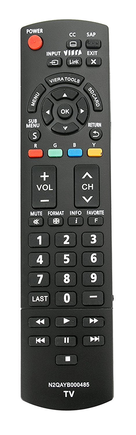 New N2QAYB000485 Remote for Panasonic TV tc-p50c2 TC-L37U22 TC-L37X2 TC-L42D2 TC-L42U22 TC-L42U25 TC-P42C2 TC-P42S2 TC-P42U2 TC-P46C2 TC-P46S2 TC-P50C2 TC-P50S2 TC-P50U2 TC-P50X2 TC-P54S2 - LeoForward Australia