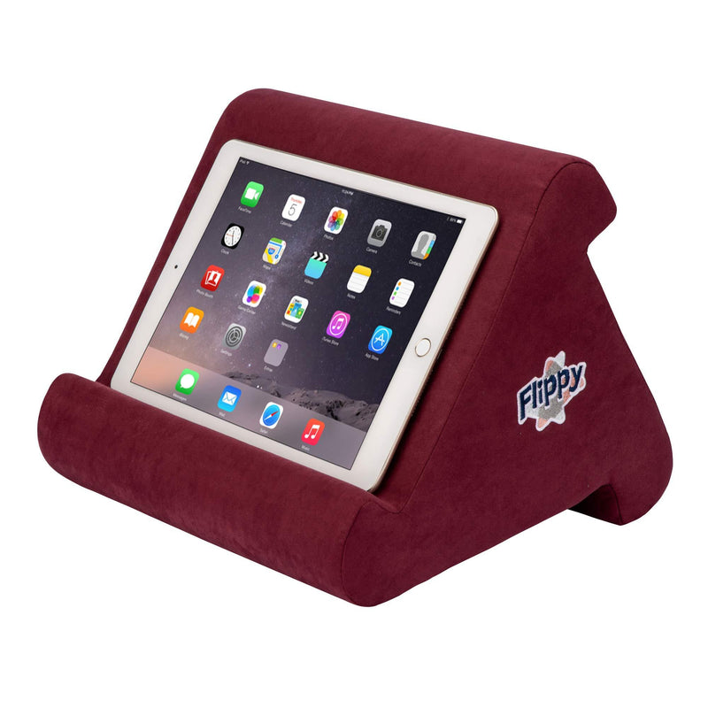  [AUSTRALIA] - Flippy iPad Tablet Stand Multi-Angle Portable Lap Pillow for Home, Work & Travel. Our iPad and Tablet Holder Has Three Viewing Angles for All iPads, Tablets & Books. (Nebbiolo) Nebbiolo
