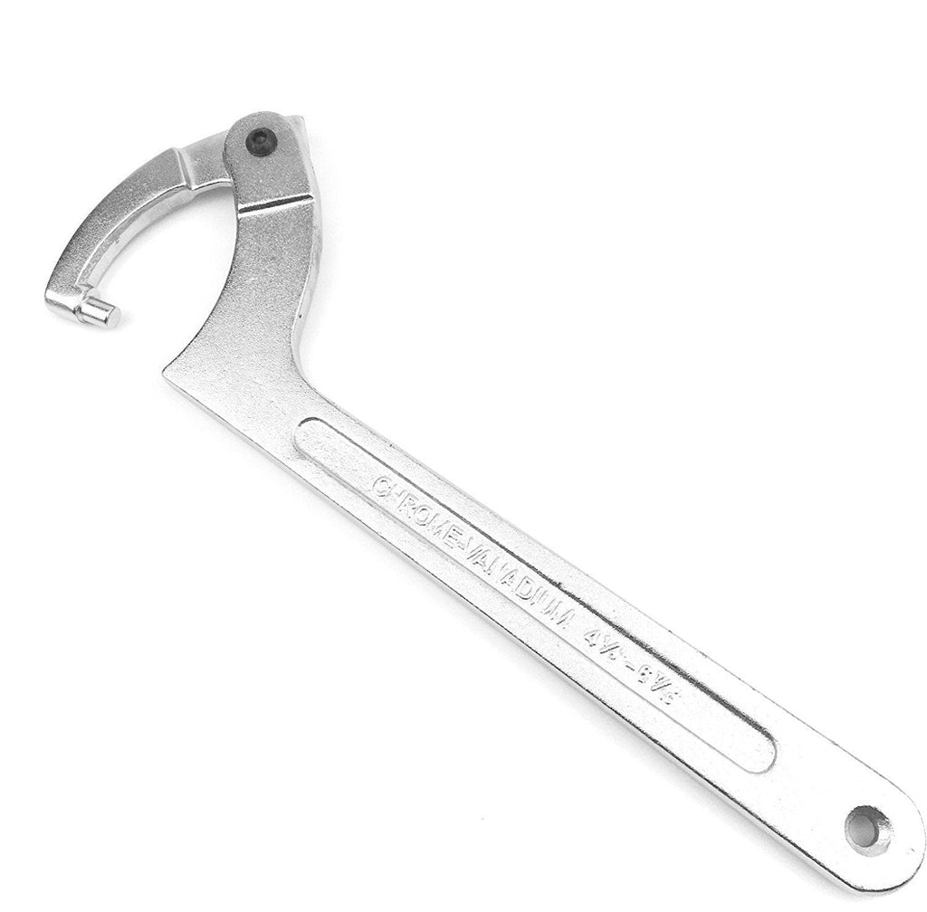  [AUSTRALIA] - Vmotor Chrome Vanadium Adjustable C Spanner Hook Wrench Tool - 1 1/4-3"(32-76mm) 1 1/4-3"