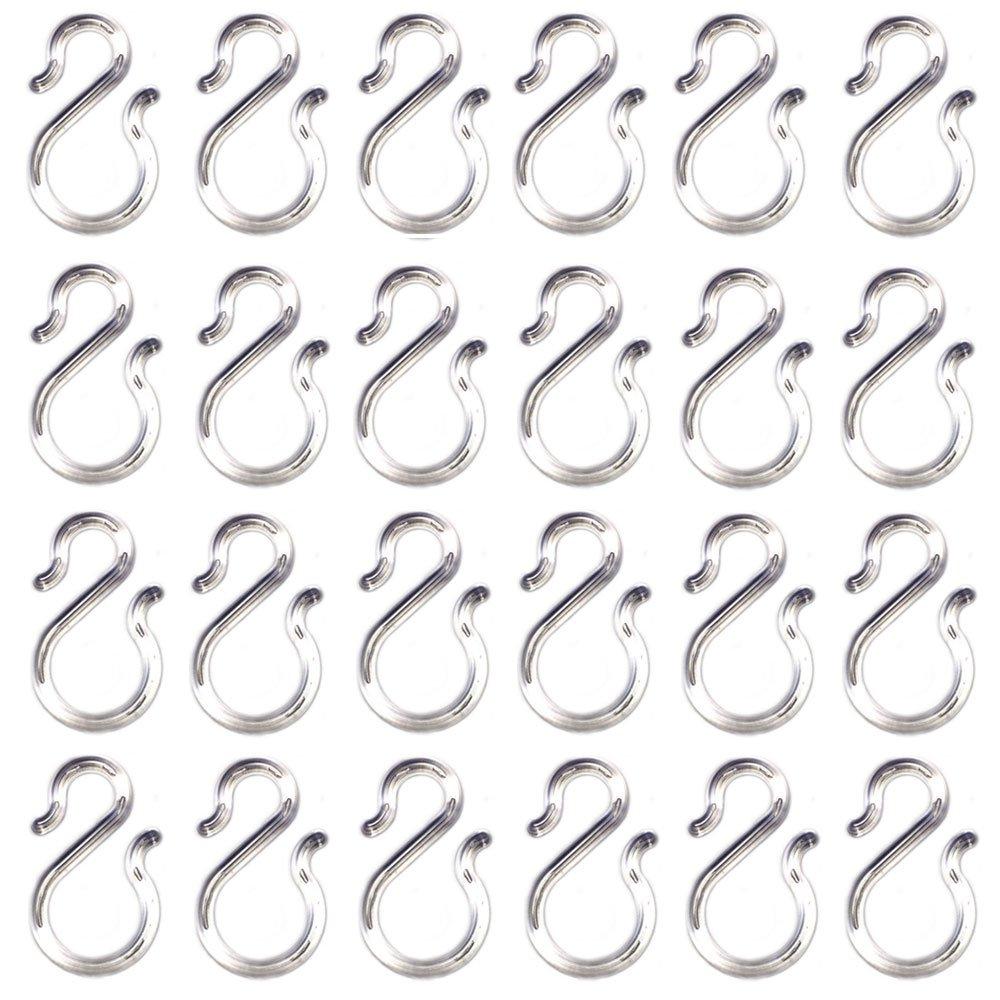 zison 24PCS 1.7〞Clear Plastic Punch Bowl Cup S Hooks Hangers - LeoForward Australia