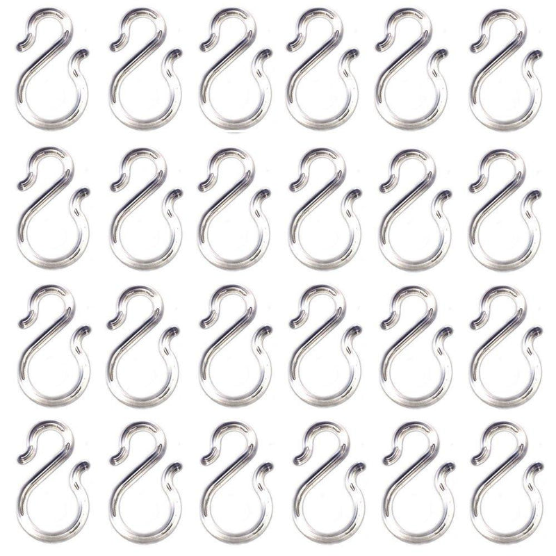 zison 24PCS 1.7〞Clear Plastic Punch Bowl Cup S Hooks Hangers - LeoForward Australia