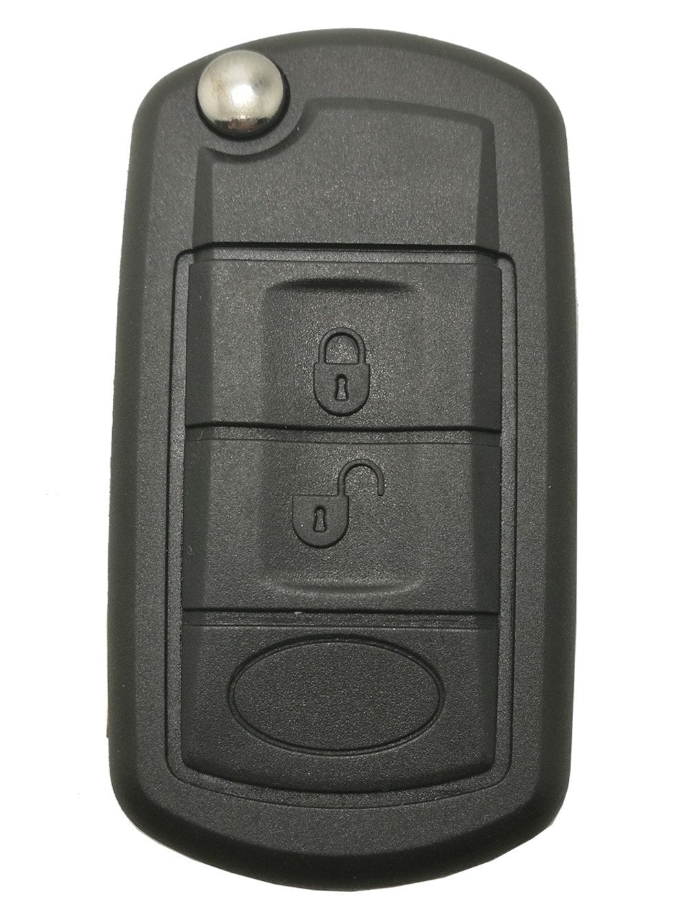  [AUSTRALIA] - J-ACCES Key Fob Case Shell Fit for Land Rover LR3 Discovery Range Rover Sport Flip Keyless Entry Remote Car Key Fob Cover Replacement Key Casing Black