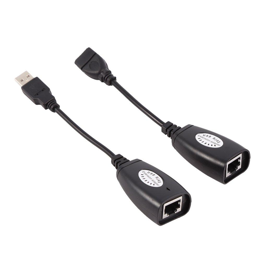 USB to RJ45 Adapter, Richer-R USB 2.0 To RJ45 Ethernet Extension Extender Network Adapter Cable Wired Lan Ideal for Use with USB Cameras, Printers, Web Cameras, Keyboard, Mouse Extensions and Any Othe - LeoForward Australia