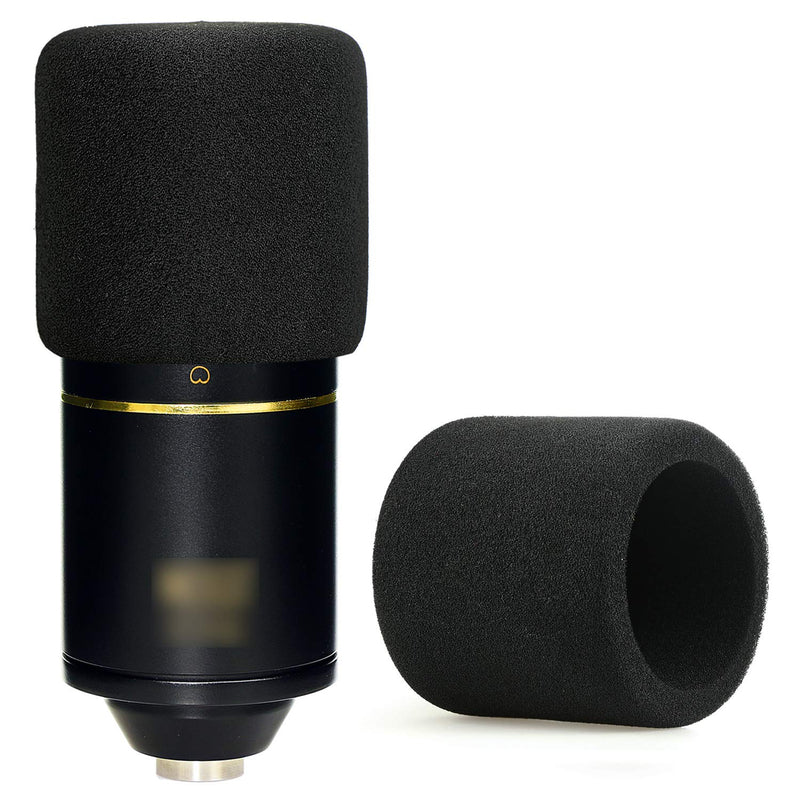  [AUSTRALIA] - YOUSHARES MXL 770 990 Microphone Foam Windscreen - Mic Foam Cover As a Pop Filter (Black)