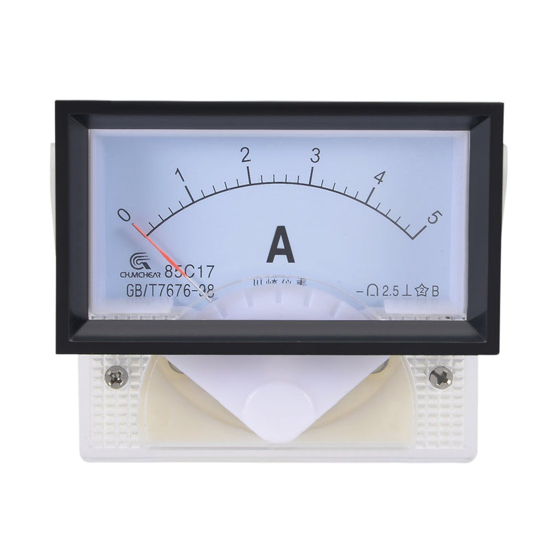  [AUSTRALIA] - uxcell 85C17 Analog Current Panel Meter DC 5A Ammeter for Circuit Testing Ampere Tester Gauge 1 PCS 85C17 DC 5A