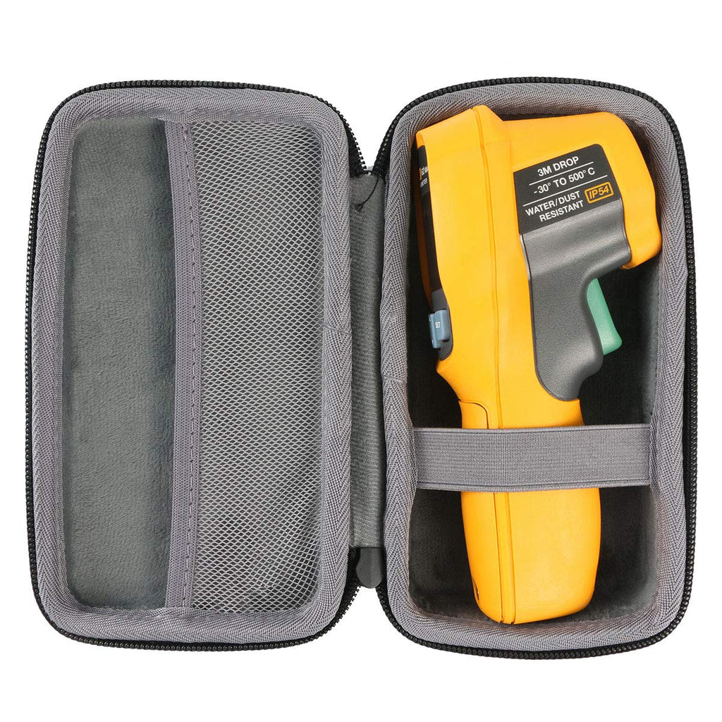  [AUSTRALIA] - co2CREA Hard Travel Case Replacement for Fluke 62 / Fluke 64 / Fluke 59 MAX MAX+ Plus Infrared IR Thermometer (Black Case) Black Case