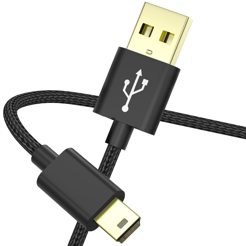  [AUSTRALIA] - Camera USB Cable,Braided Mini USB Data Transfer Cord for Canon Rebel/PowerShot/EOS/DSLR/ELPH Digital Cameras,SCOVEE Camcorder Wire for Canon Rebel,Vixia PC Computer Interface Charger Replacement 3FT
