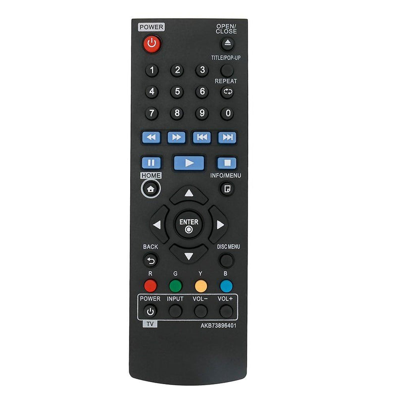 AKB73896401 Replace Remote for LG BP340 BP135 BP335W BP300 BP240 BP255 BP240D BP250 BP125 BP125N BP145 bp155 BP165 BP240N BP255N BP155N BPM25 BPM34 BP350 Blu-Ray Disc DVD Player - LeoForward Australia