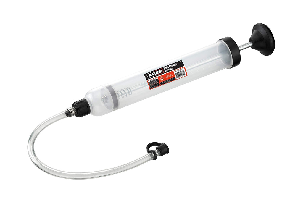  [AUSTRALIA] - ARES 70920 - Fluid Change Syringe - Smooth Suction Action for Easy Fluid Change - Ideal for Power Steering Fluid, Brake Fluid Removal and More - 200cc Max Capacity