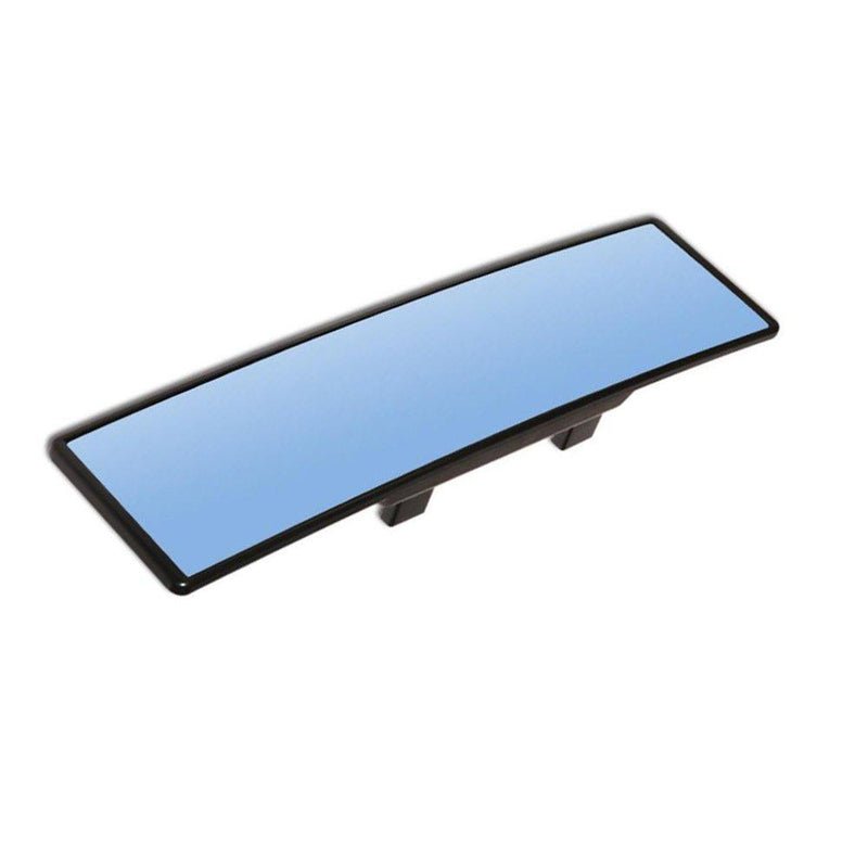 PME 11.8" Wide Blue Tinted Anti-Glare Curved Wide-Angle Panoramic Clip-on Rear View Mirror (Blue Convex Mirror) Blue Convex 11.8" / Clip-on - LeoForward Australia