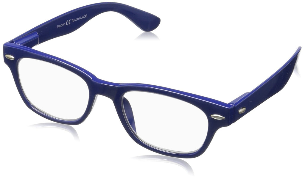  [AUSTRALIA] - peepers by peeperspecs Clark Blue Light Square Reading Glasses Blue - Blue Light Filtering Lenses 41 Millimeters 1.5 x