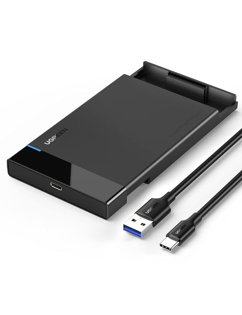  [AUSTRALIA] - UGREEN 2.5" Hard Drive Enclosure USB C 3.1 Gen 2 to SATA III 6Gbps for SSD HDD 9.5 7mm External Hard Drive Disk Case w UASP Compatible with WD Seagate Toshiba Samsung Hitachi PS4 Xbox Router