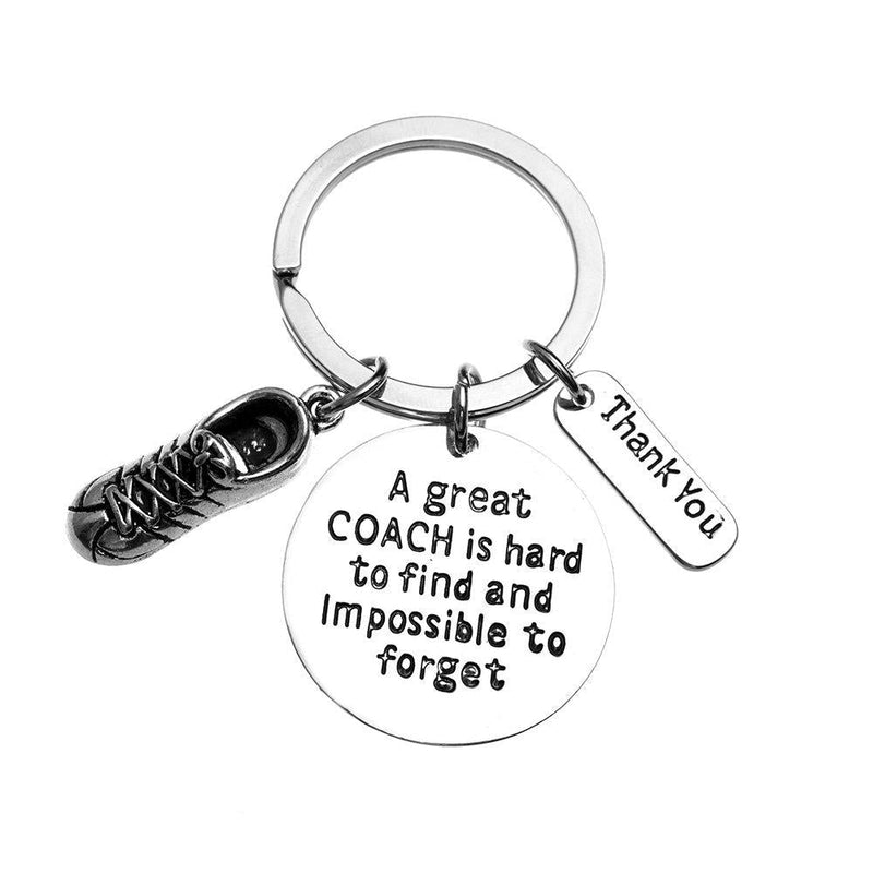  [AUSTRALIA] - Infinity Collection Track Coach Keychain, Running Coach Gifts, Great Coach is Hard to Find Coach Keychain
