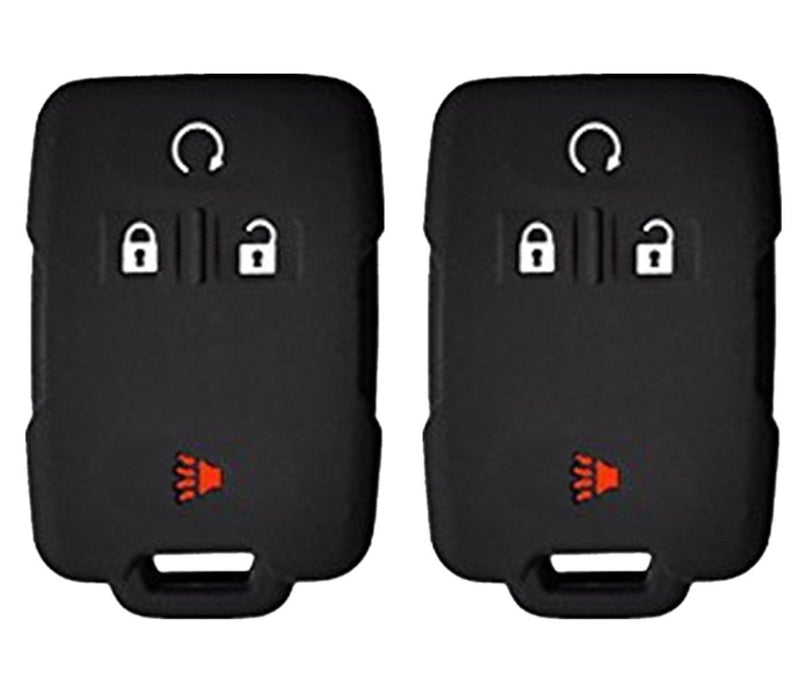  [AUSTRALIA] - KAWIHEN 2pcs Silicone Smart Remote Key Fob Cover Protector For Chevrolet GMC 4 Button