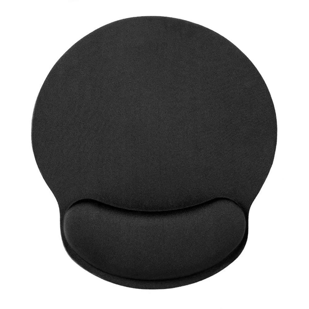  [AUSTRALIA] - HONESTY Smooth Microfiber Memory Foam Mouse Wrist Pad, Ergonomic Resting Mouse Pad and Wrist Support, Comfortable Typing and Pain Relief, Suitable for Computer Games Office and Study, Black (1 Pack) 1 Pack