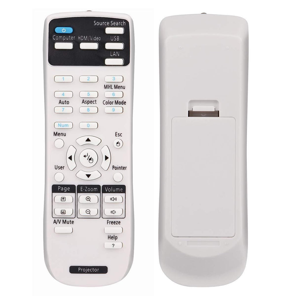 ESolid 1547200 Remote Control for Epson BrightLink 425Wi 430i 435Wi 475Wi 480i 485Wi 575Wi 585Wi 595Wi PowerLite 420 425W 430 435W 470 475W 480 485W Home Cinema 500 S11 X12 X15 Projectors - LeoForward Australia