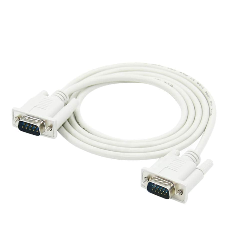  [AUSTRALIA] - Dahszhi DB9 9 Pin Male to VGA Video 15 Pin Male Serial Port Cable RS232 1.35M/4.4FT Length