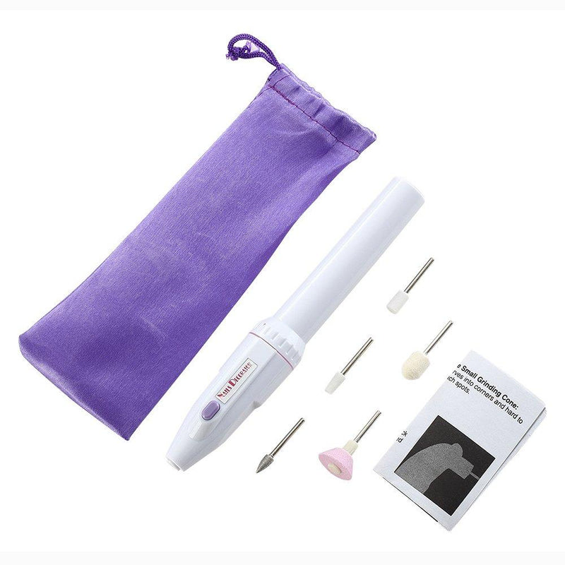 Electric Manicure Set, YWQ 5-in-1 Electric Manicure Nail Drill File Grinder Grooming Kit Includes Callus Remover Set, Nail Buffer Polisher, Personal Manicure and Pedicure Kit Nail File - LeoForward Australia