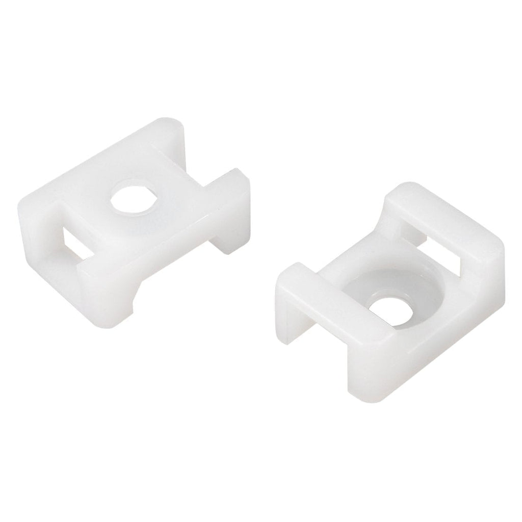  [AUSTRALIA] - uxcell Cable Tie Mount Base Saddle Type Wire Holder Nylon 9.2mm Hole Width White 50Pcs