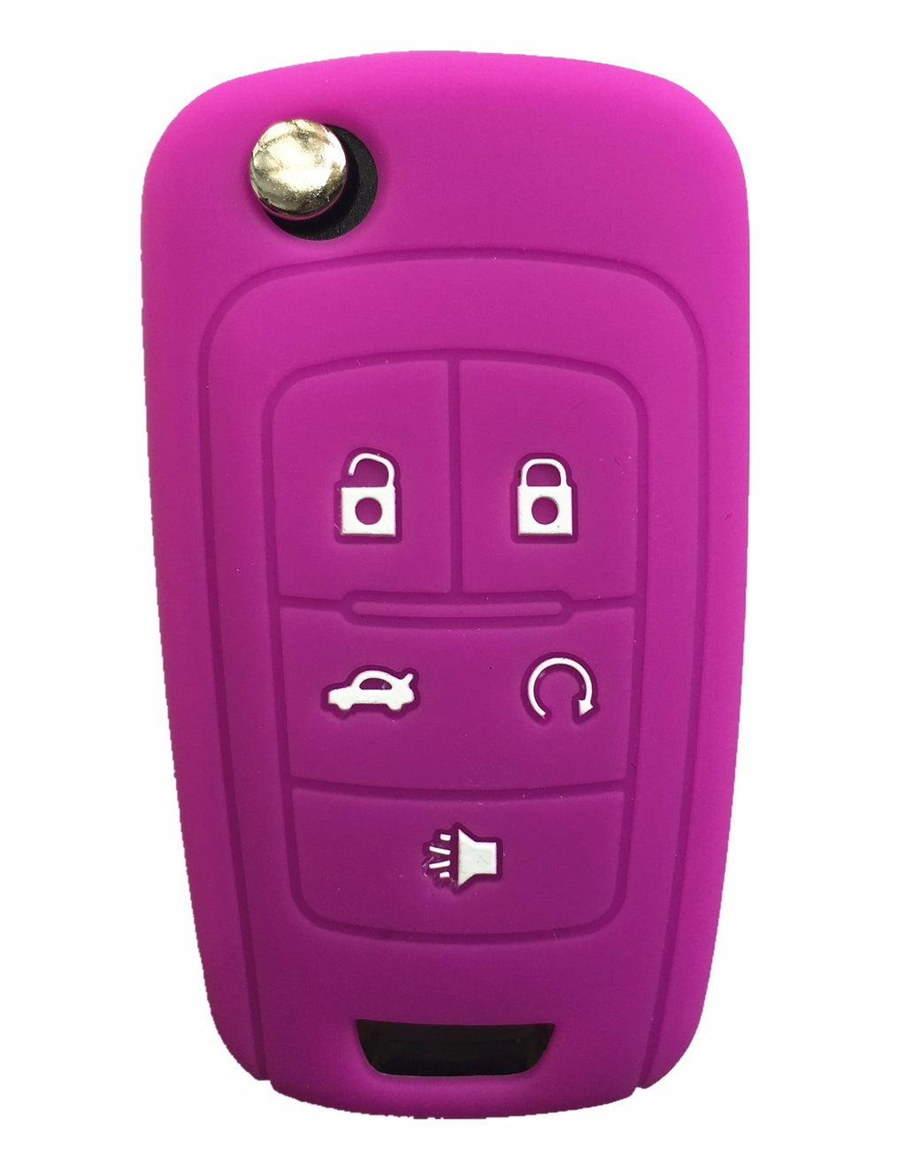  [AUSTRALIA] - Rpkey Silicone Keyless Entry Remote Control Key Fob Cover Case protector For Buick Encore LaCrosse Regal Verano（Violet）OHT01060512 5461A-01060512