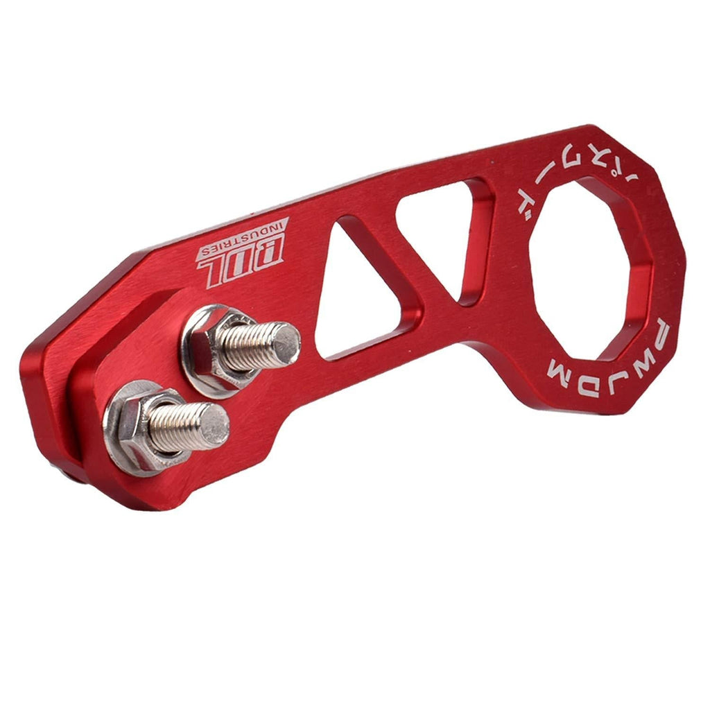  [AUSTRALIA] - EIOUMAX Rear Tow Towing Hook for Universal Car Auto Trailer Ring Aluminum Racing Trailer Hook Red