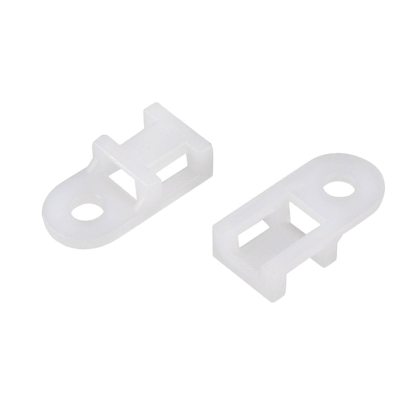  [AUSTRALIA] - uxcell Cable Tie Mount Base Saddle Type Wire Holder Nylon 5.2mm Hole Width White 30Pcs