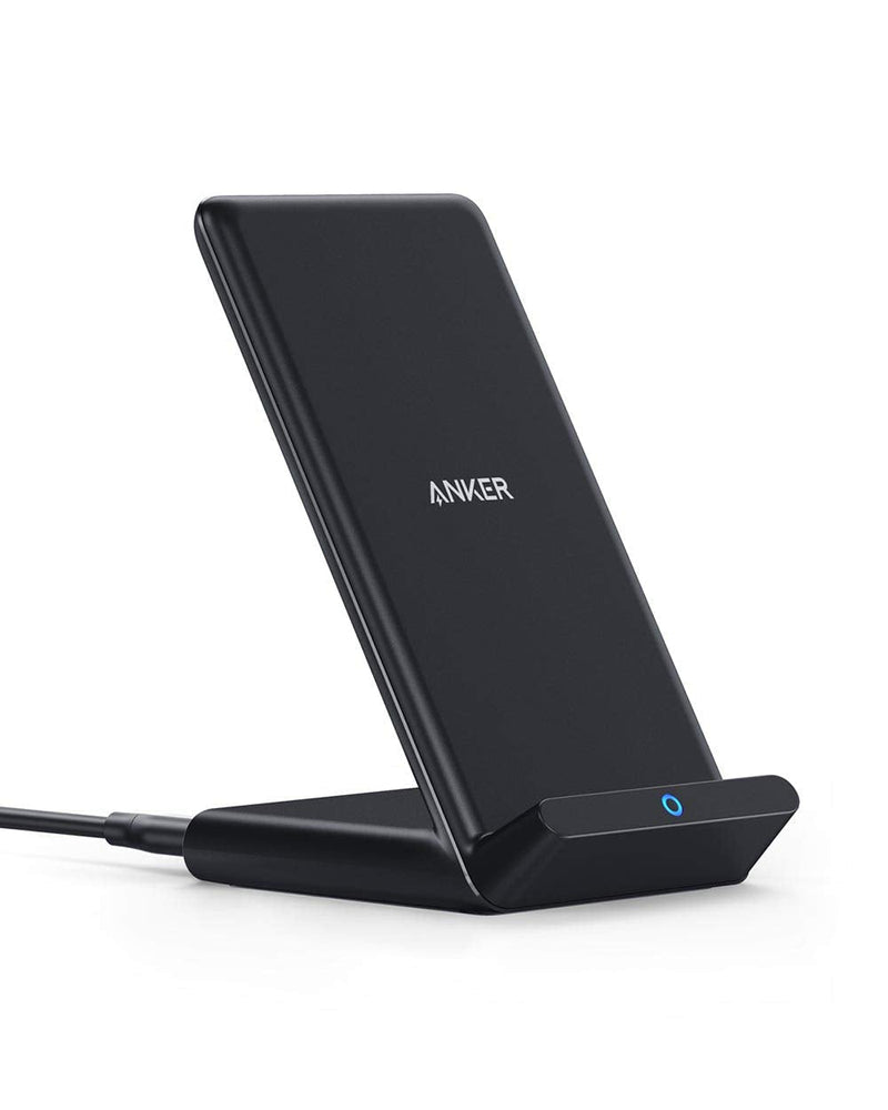  [AUSTRALIA] - Anker Wireless Charger, 313 Wireless Charger (Stand), Qi-Certified for iPhone 12, 12 mini, 12 Pro Max, SE, 11, 11 Pro, 11 Pro Max, XR, XS Max, 10W Fast-Charging Galaxy S20, S10 (No AC Adapter) Black