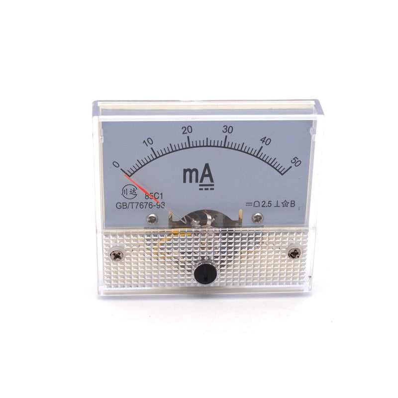  [AUSTRALIA] - Antrader Ampere Panel Meter Class 2.5 Accuracy DC 0-50mA Analog Ammeter Gauge 85C1