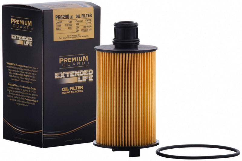 Premium Guard Oil Filter, Extended Life Premium Guard PG6290EX| Fits 2017-20 Jaguar F-Pace, 2012-20 XF, 2013-19 XJ Pack of 1 - LeoForward Australia