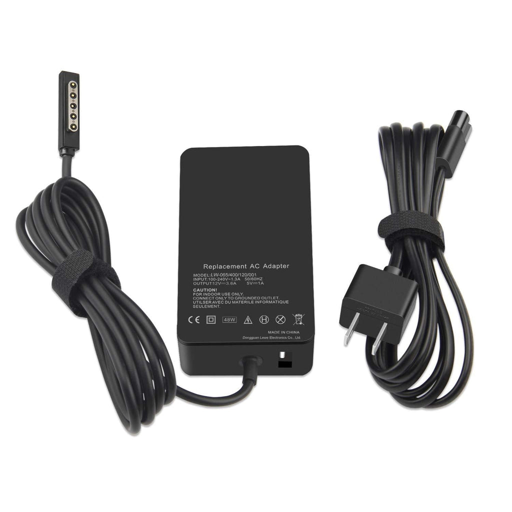  [AUSTRALIA] - Fancy Buying 48W 12V 3.6A Portable Charger for Microsoft Surface Pro 2 Surface Pro 1 & Surface RT Tablet, Windows 8 Tablet 1536 (with 5V/1A USB Charging 6Ft Power Cord)