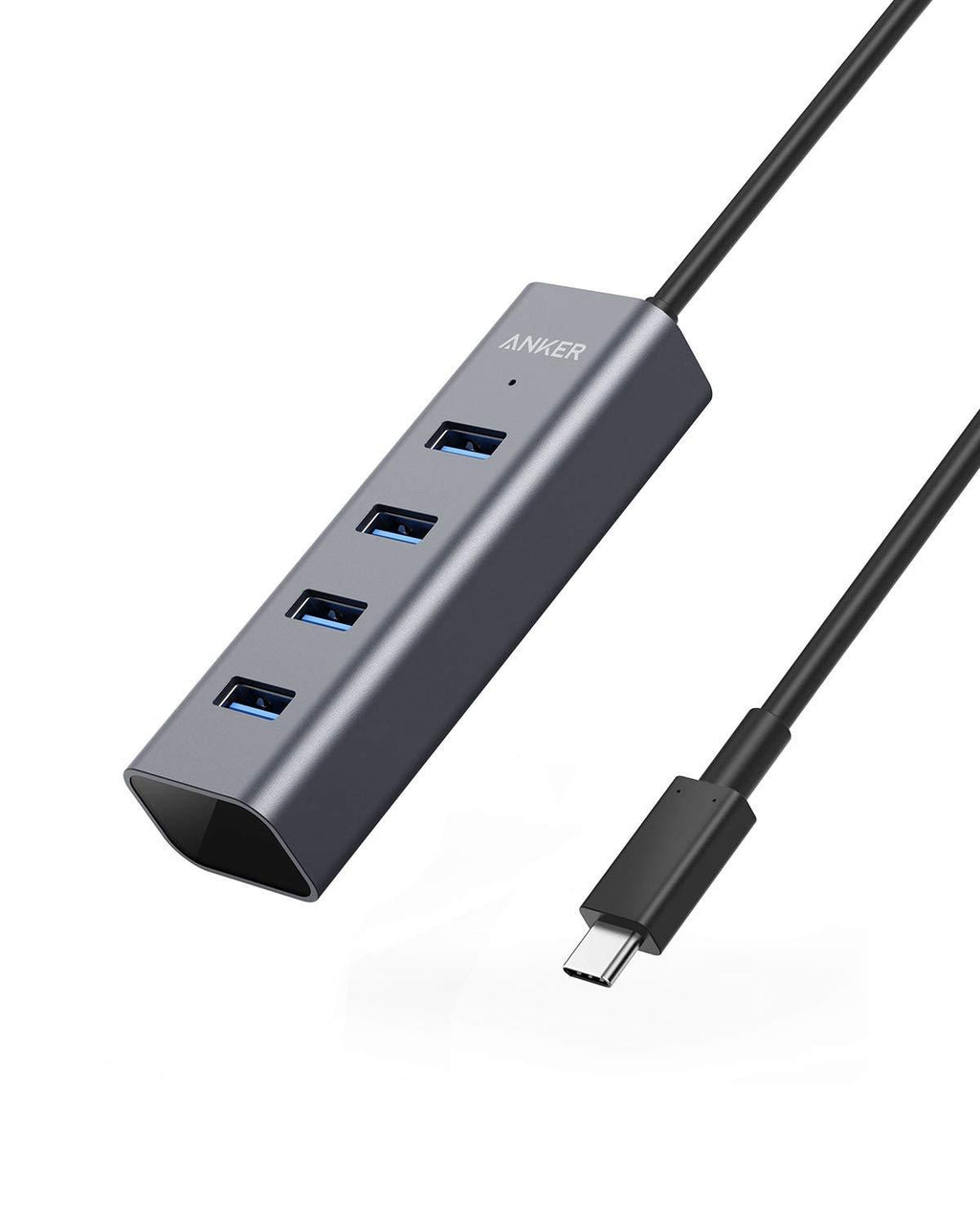  [AUSTRALIA] - Anker USB C Hub, Aluminum USB C Adapter with 4 USB 3.0 Ports, for MacBook Pro 2018/2017, ChromeBook, XPS, Galaxy S9/S8, and More