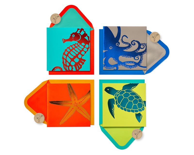  [AUSTRALIA] - Papyrus Blank Cards with Envelopes, Sea Life (20-Count)
