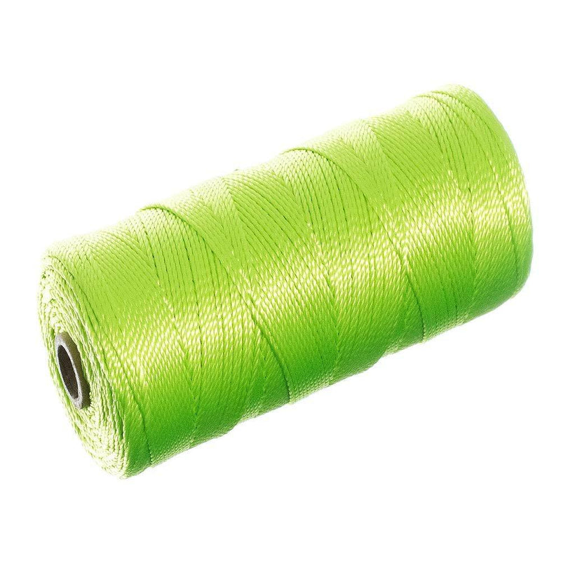  [AUSTRALIA] - Paracord Planet Braided Nylon Mason Line - Moisture, Oil, Acid, Rot Resistant - Twine String for Marine, Masonry, Crafting, Gardening Uses Neon Green 1000 Feet